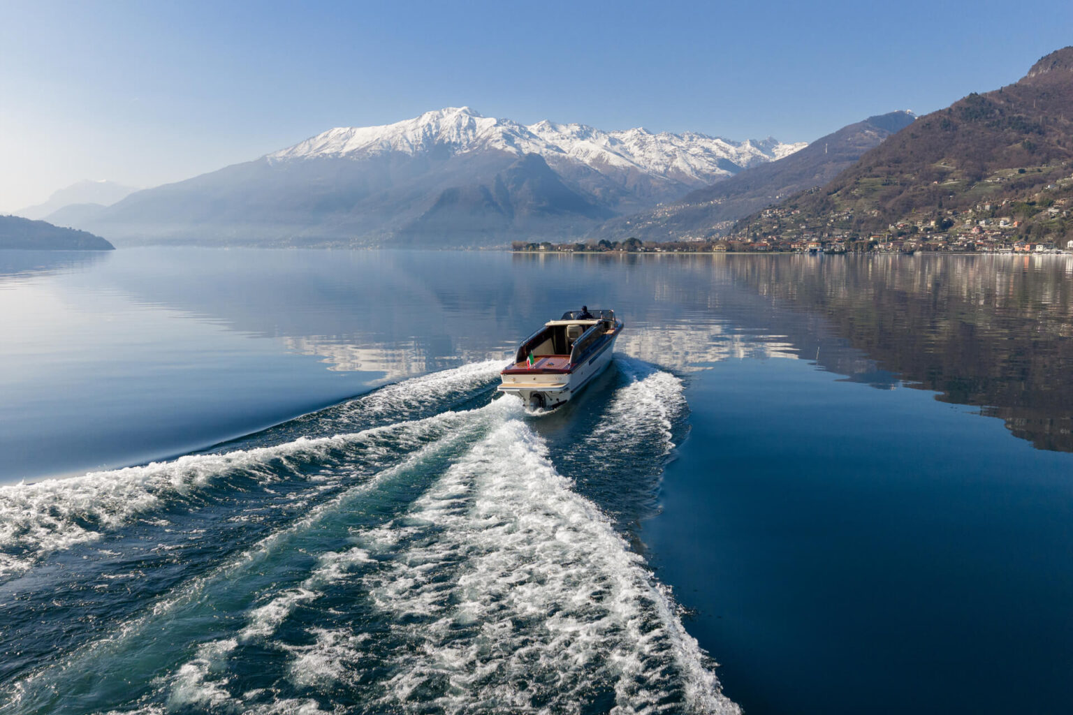 barca Venetian Taxi Limousine sul Lago di Como
