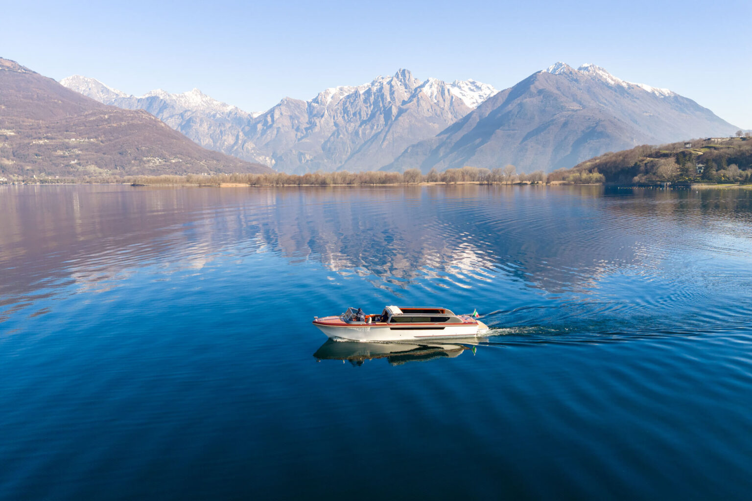 barca Venetian Taxi Limousine sul Lago di Como