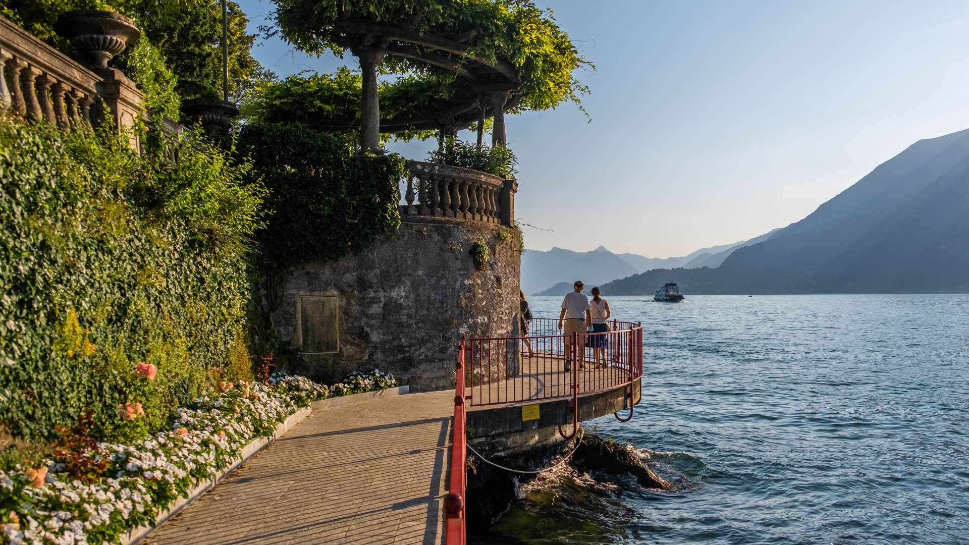 lovers' walk in varenna on lake como